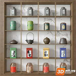 Tea Set 3D Model